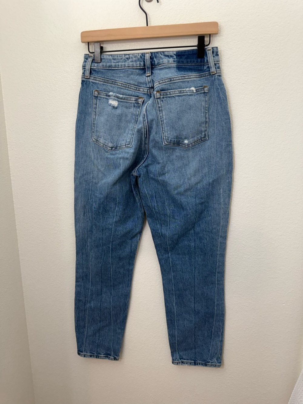 Abercrombie & Fitch Curve Love High Rise Mom Jeans Blue 27 - Picture 4 of 10